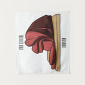 Afbeelding van cartoon-uurwerk wandkleed (Voorkant)