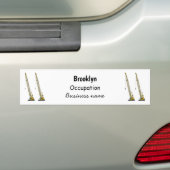 Afbeelding van cartoon van afgravator tekenen bumpersticker (Op auto)