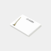 Afbeelding van cartoon van afgravator tekenen post-it® notes (Schuin)