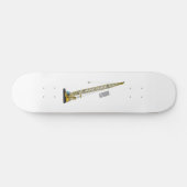 Afbeelding van cartoon van afgravator tekenen skateboard (Horizontaal)
