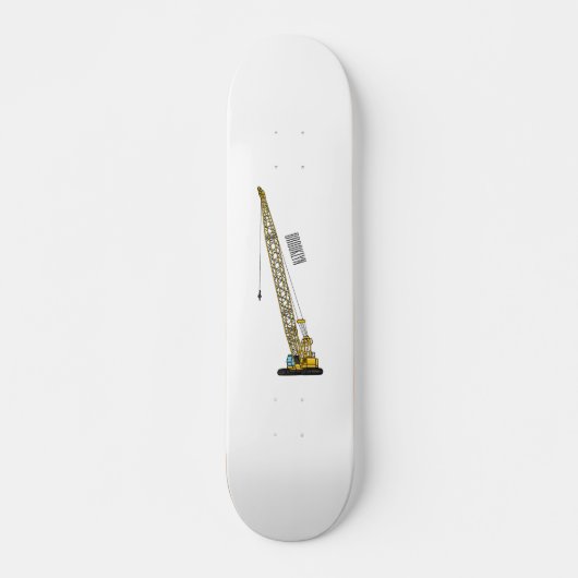 Afbeelding van cartoon van afgravator tekenen skateboard (Voorkant)