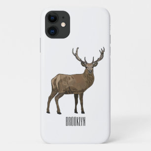 Afbeelding van cartoon van de Deer iPhone 11 Hoesje