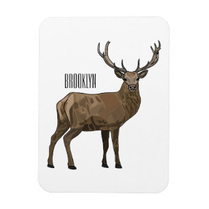Afbeelding van cartoon van de Deer Magneet