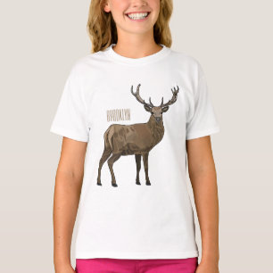 Afbeelding van cartoon van de Deer T-shirt