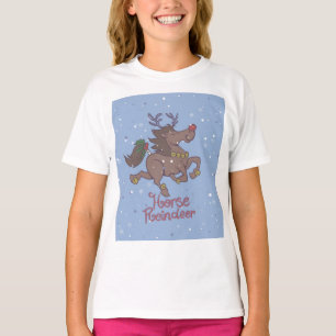 Afbeelding van cartoon van paarden t-shirt