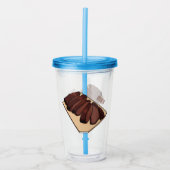 Afbeelding van cartoon van rundvlees acryl drinkbeker (Voorkant)