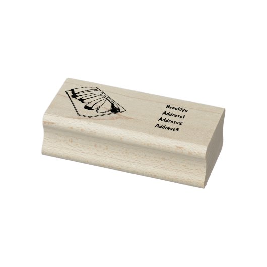 Afbeelding van cartoon van rundvlees 	rubberstempel (Stempel)