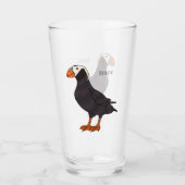 Afbeelding van cartoon van tufvogel glas (Voorkant)