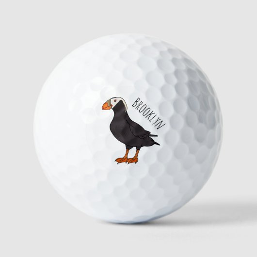 Afbeelding van cartoon van tufvogel golfballen (Voorkant)