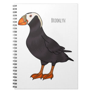 Afbeelding van cartoon van tufvogel notitieboek