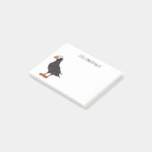 Afbeelding van cartoon van tufvogel post-it® notes (Schuin)