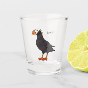 Afbeelding van cartoon van tufvogel shot glas