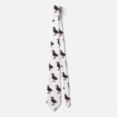 Afbeelding van cartoon van tufvogel stropdas (Voorkant)