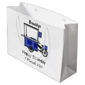 Afbeelding van cartoon van voedselkar groot cadeauzakje (Achterkant Gekanteld)