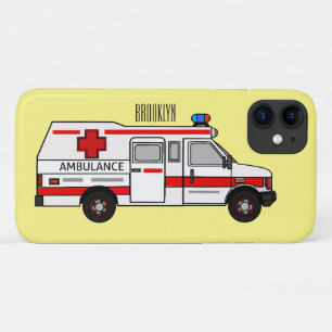 Afbeelding van cartoon voor ambulance iPhone 11 hoesje