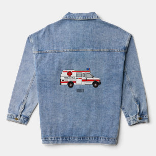 Afbeelding van cartoon voor ambulance denim jacket