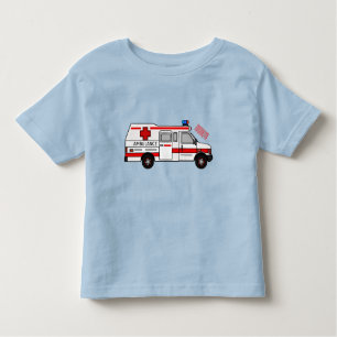 Afbeelding van cartoon voor ambulance kinder shirts