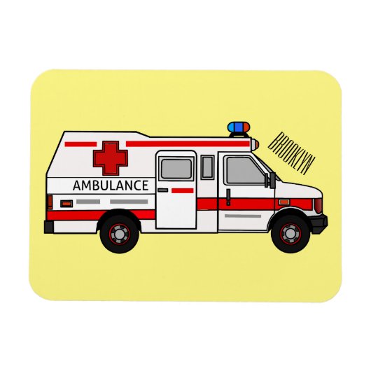 Afbeelding van cartoon voor ambulance magneet (Horizontaal)