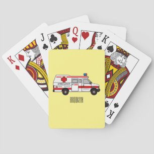 Afbeelding van cartoon voor ambulance pokerkaarten