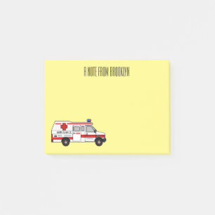 Afbeelding van cartoon voor ambulance post-it® notes
