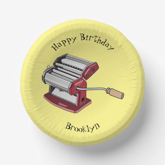 Afbeelding van cartoon voor pasteiters papieren kommen (Voorkant)