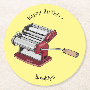 Afbeelding van cartoon voor pasteiters ronde kartonnen onderzetter