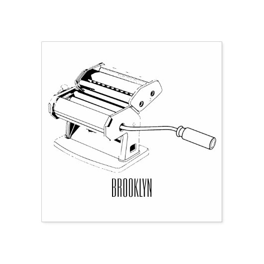 Afbeelding van cartoon voor pasteiters 	rubberstempel (Afrduk)