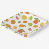 Afbeelding van citrusvruchten papieren bordje (Gebogen)