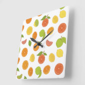 Afbeelding van citrusvruchten vierkante klok (Hoek)