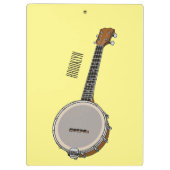 Afbeelding van de Banjo cartoon Klembord (Achterkant)