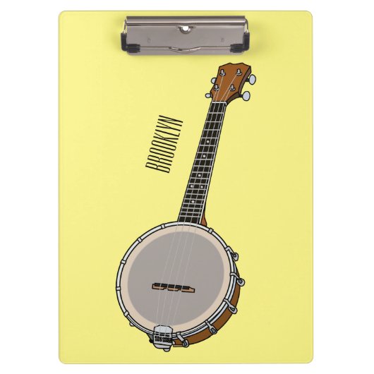 Afbeelding van de Banjo cartoon Klembord (Voorkant)