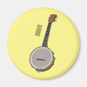 Afbeelding van de Banjo cartoon Magneet