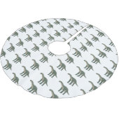 Afbeelding van de Barapasaurus-cartoon Kerstboom Rok (Gekanteld)