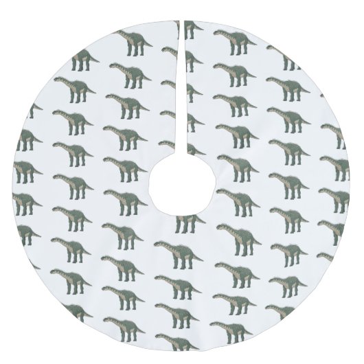 Afbeelding van de Barapasaurus-cartoon Kerstboom Rok (Voorkant)