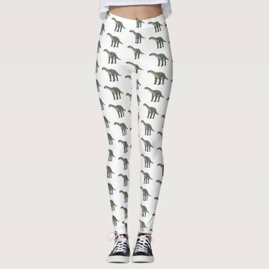 Afbeelding van de Barapasaurus-cartoon Leggings (Voorkant)