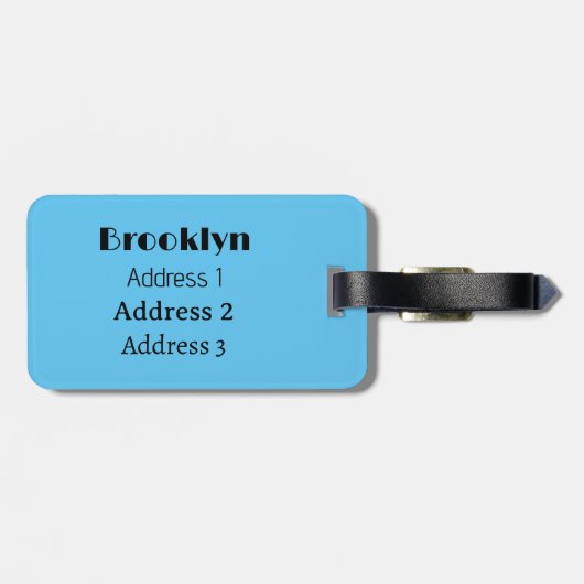 Afbeelding van de Birmese pythonslang cartoon Bagagelabel (Achterkant horizontaal)