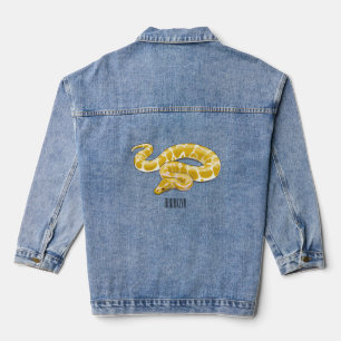 Afbeelding van de Birmese pythonslang cartoon Denim Jacket