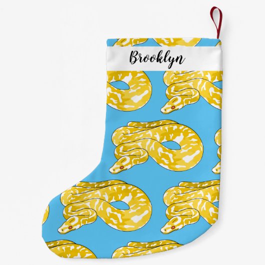 Afbeelding van de Birmese pythonslang cartoon Kleine Kerstsok (Achterkant)