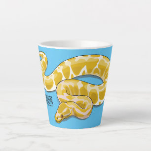 Afbeelding van de Birmese pythonslang cartoon Latte Mok