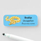 Afbeelding van de Birmese pythonslang cartoon Naamplaatje (In situ)