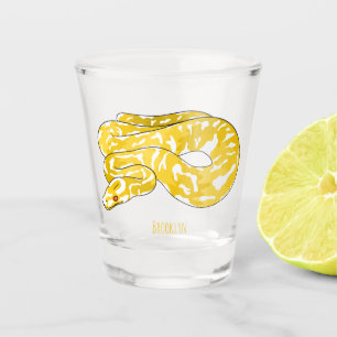 Afbeelding van de Birmese pythonslang cartoon Shot Glas