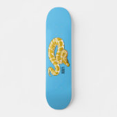 Afbeelding van de Birmese pythonslang cartoon Skateboard (Voorkant)
