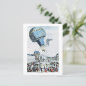 Afbeelding van de broers van de Montgolfier-luchtb Briefkaart (Staand voorkant)