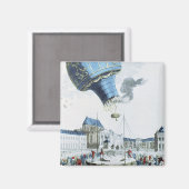 Afbeelding van de broers van de Montgolfier-luchtb Magneet (Voorkant / Achterkant)