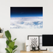 Afbeelding van de buitenkant van de atmosfeer op a poster (Thuiskantoor)