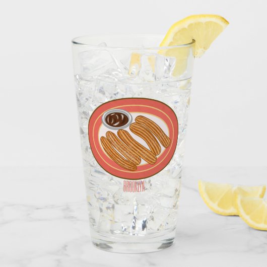 Afbeelding van de cartoon Churo Glas (Achterkant ijs)