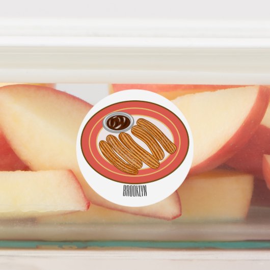 Afbeelding van de cartoon Churo Labels (Aangebracht)