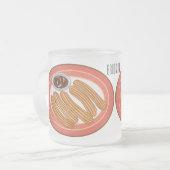 Afbeelding van de cartoon Churo Matglas Koffiemok (Voorkant links)