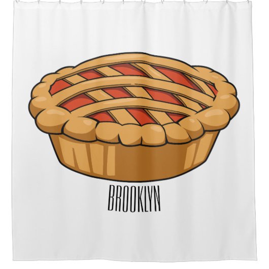 Afbeelding van de cartoon douchegordijn (Voorkant)