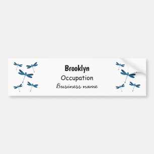 Afbeelding van de cartoon Dragonfly Bumpersticker